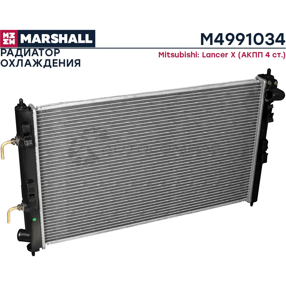 Радиатор охлаждения двигателя Mitsubishi Lancer X 07-(АКПП 4ст.) MARSHALL M4991034 JP3CS Y 1441204680 - Изображение 1
