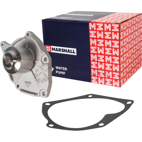Водяной насос (помпа) Nissan Almera II 03-, Note 06-, Qashqai 07-, Renault Logan I 07-, Megane II 03- MARSHALL M4831014 49USS 3 1441204818 - Изображение 1