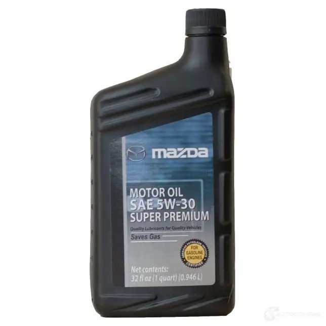 Моторное масло полусинтетическое Super Premium SAE 5W-30, 1 л MAZDA 43746035 0000775W30QT AQS4I N изображение 0