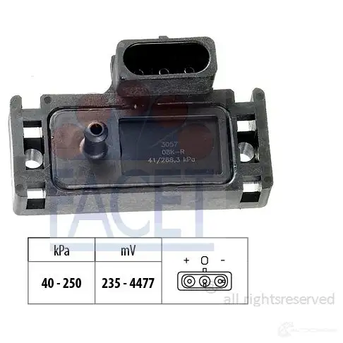Датчик абсолютного давления FACET 10.3057 KW 493 057 EPS 1.993.057 1511277