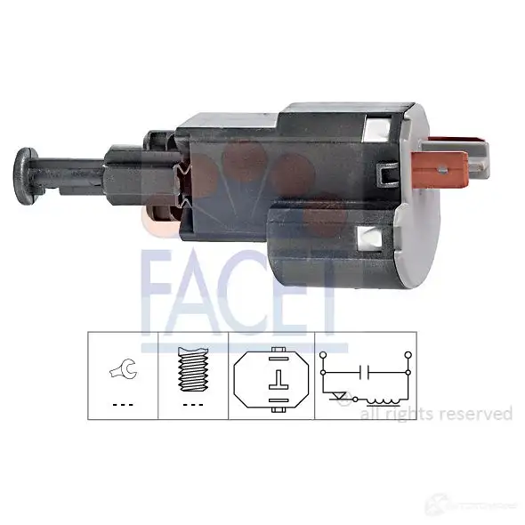 Выключатель стоп сигнала FACET 7.1155 KW 510 155 1513178 EPS 1.810.155