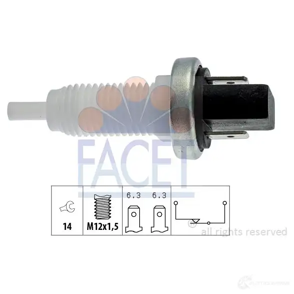Выключатель стоп сигнала FACET EPS 1.810.001 KW 510 001 1513064 7.1001