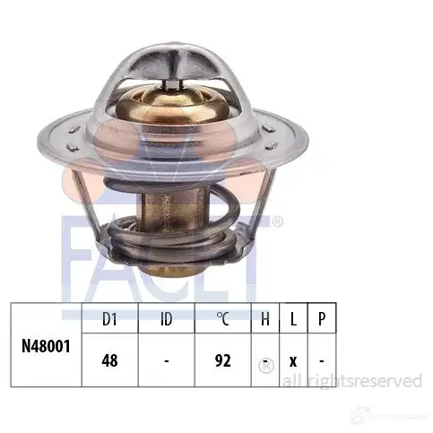 Термостат FACET EPS 1.880.207S KW 580 207S 1514869 7.8207S