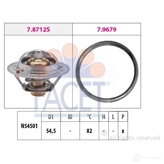 Термостат FACET 1515326 7.8712 KW 580 712 EPS 1.880.712 изображение 0