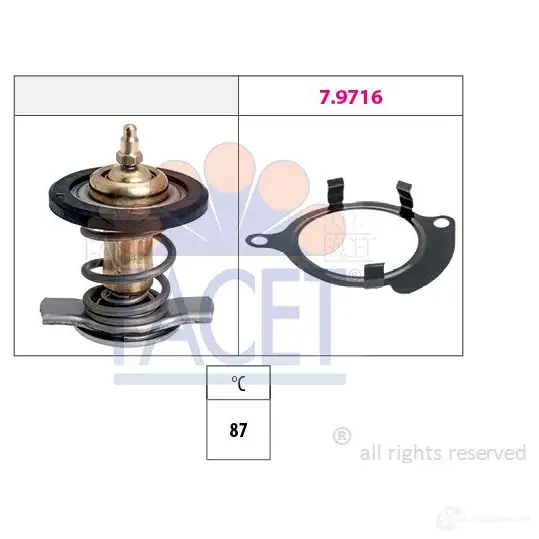 Термостат FACET 7.8820 EPS 1.880.820 KW 580 820 1515409