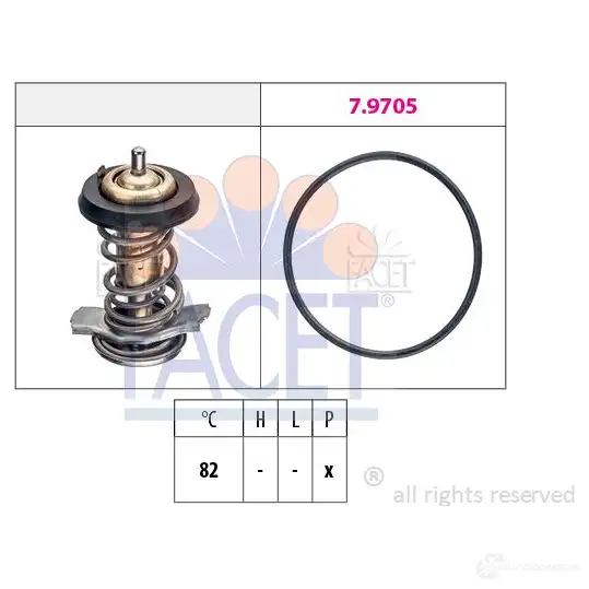 Термостат FACET KW 580 842 EPS 1.880.842 7.8842 1515430