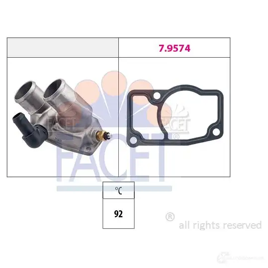 Термостат FACET 1515009 7.8346 KW 580 346 EPS 1.880.346
