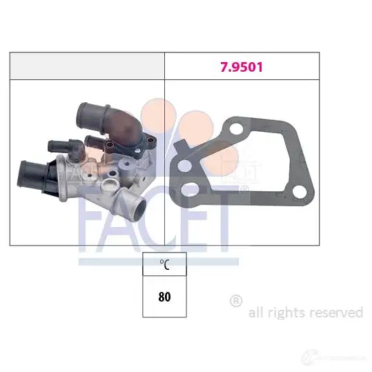 Термостат FACET KW 580 097 1514781 7.8097 EPS 1.880.097