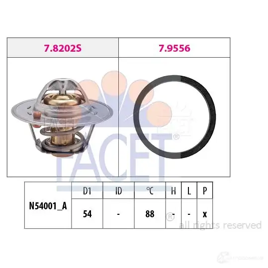 Термостат FACET KW 580 533 7.8533 EPS 1.880.533 1515176