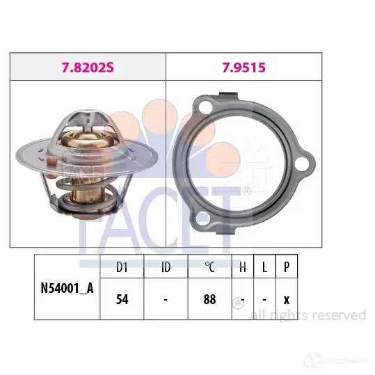 Термостат FACET EPS 1.880.234 KW 580 234 1514898 7.8234