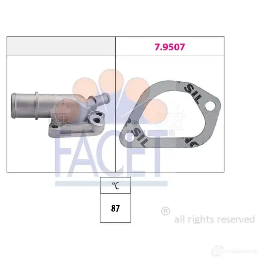 Термостат FACET 1514831 KW 580 159 EPS 1.880.159 7.8159