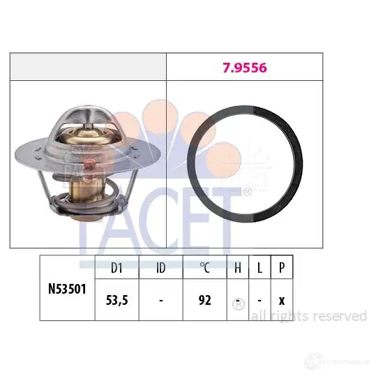 Термостат FACET EPS 1.880.576 1515216 7.8576 KW 580 576