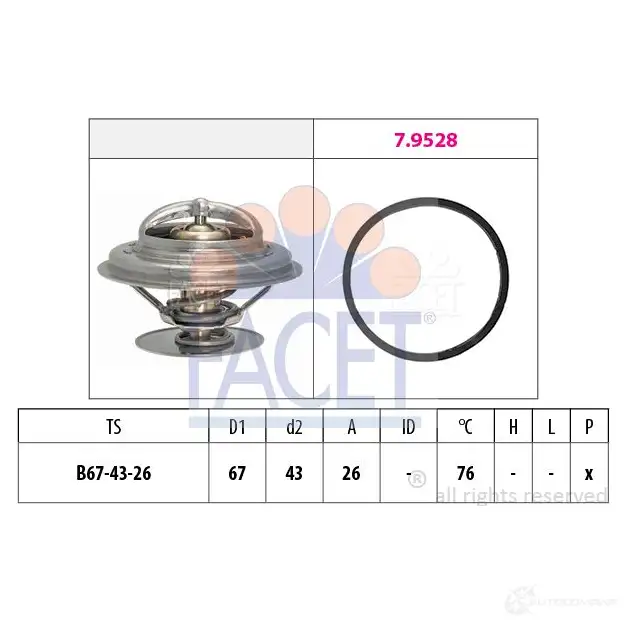 Термостат FACET 84LW F7 7.7996 1437427805
