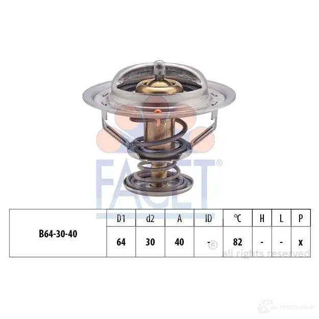 Термостат FACET KW 580 370S EPS 1.880.370S 1515037 7.8370S