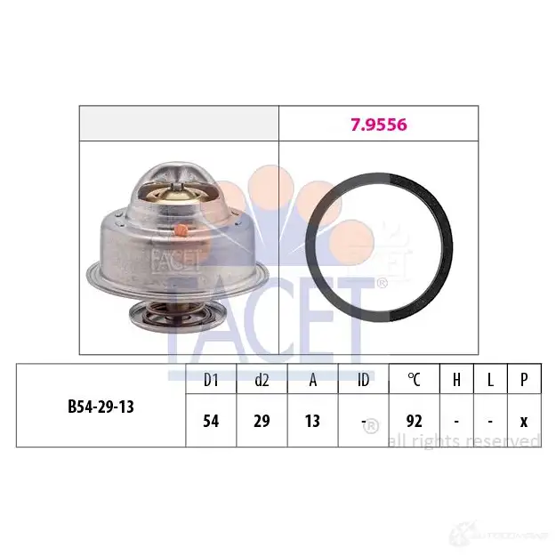 Термостат FACET KW 580 542 EPS 1.880.542 1515185 7.8542