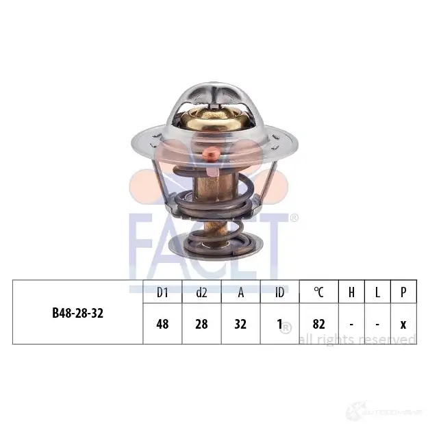 Термостат FACET KW 580 289S 7.8289S EPS 1.880.289S 1514950