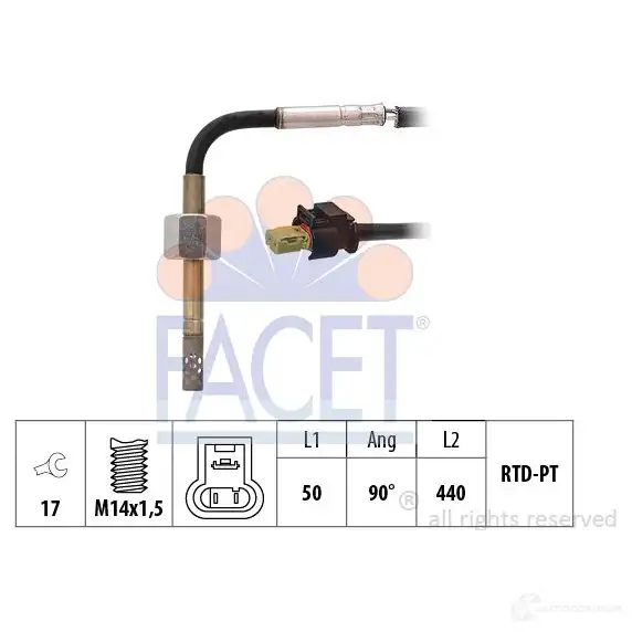 Высоковольтные провода зажигания, комплект FACET EPS 1.500.528 KW 359 528 48528 1512680 изображение 0