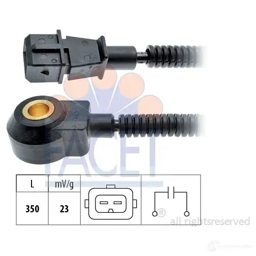 Датчик детонации FACET 9.3123 EPS 1.957.123 1516414 KW 457 123