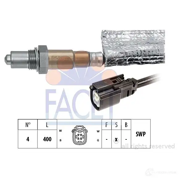 Лямбда зонд, кислородный датчик FACET EPS 1.998.379 KW 498 379 10.8379 1193955473
