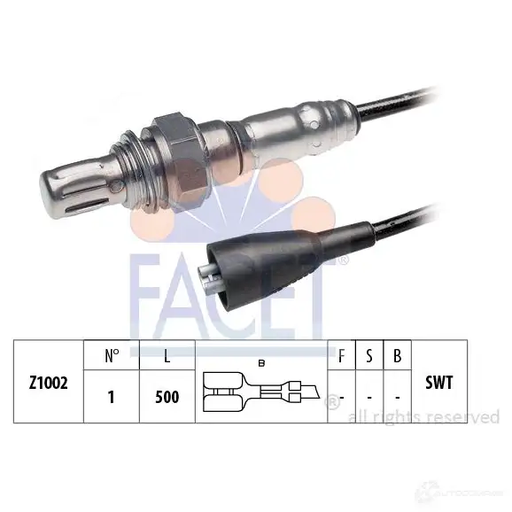 Лямбда зонд, кислородный датчик FACET EPS 1.997.047 10.7047 KW 497 047 1511606 изображение 0