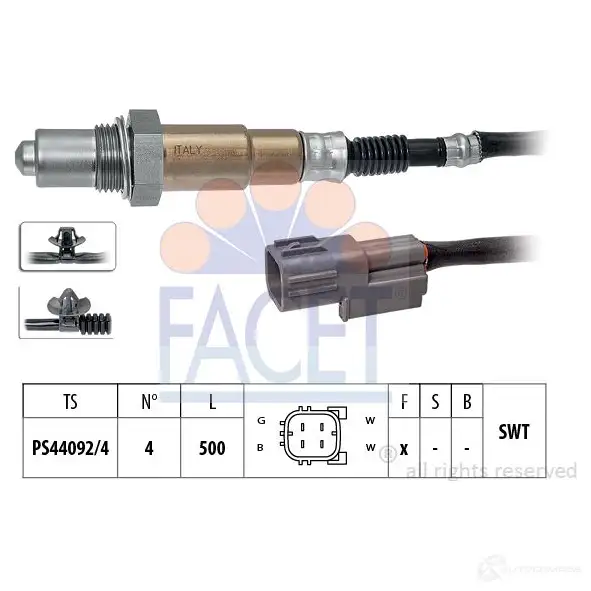 Лямбда зонд, кислородный датчик FACET FKTWG T 10.8515 1437422348