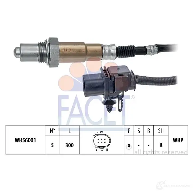 Лямбда зонд, кислородный датчик FACET EI96J 4 10.8433 1437423248 изображение 0