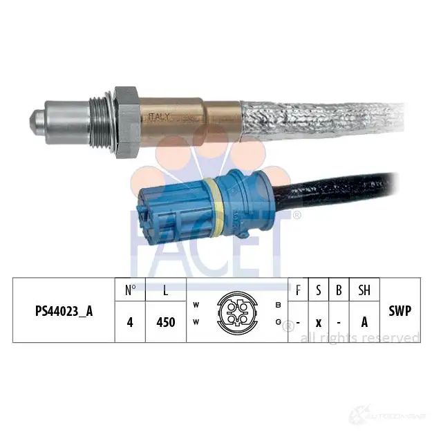 Лямбда зонд, кислородный датчик FACET 1512093 KW 498 324 EPS 1.998.324 10.8324 изображение 0