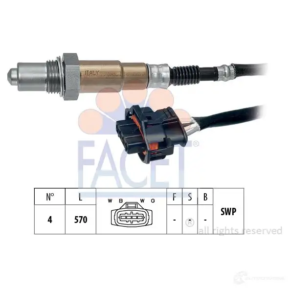 Лямбда зонд, кислородный датчик FACET 1511951 10.8168 EPS 1.998.168 KW 498 168