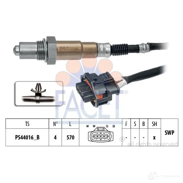 Лямбда зонд, кислородный датчик FACET 1437962892 G HOAN6 10.8538 изображение 0