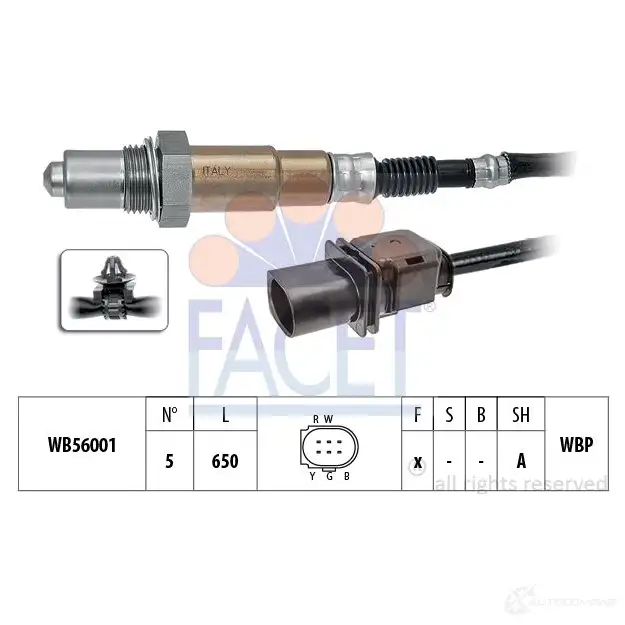 Лямбда зонд, кислородный датчик FACET 36XX0 T 1437423285 10.8415