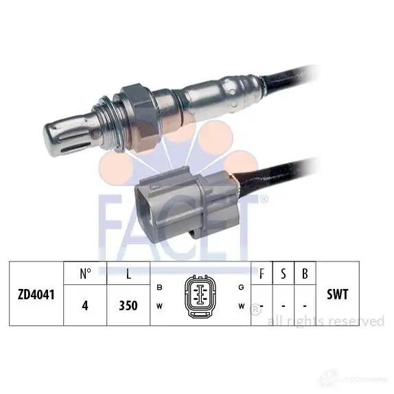 Лямбда зонд, кислородный датчик FACET EPS 1.997.572 10.7572 1511804 KW 497 572 изображение 0