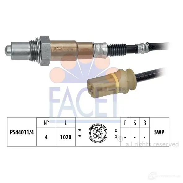 Лямбда зонд, кислородный датчик FACET EPS 1.997.253 1511705 KW 497 253 107253