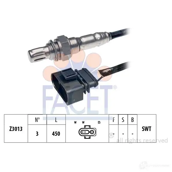 Лямбда зонд, кислородный датчик FACET EPS 1.997.300 KW 497 300 10.7300 1511727