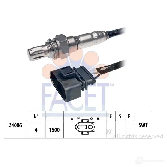 Лямбда зонд, кислородный датчик FACET 1511664 10.7145 EPS 1.997.145 KW 497 145