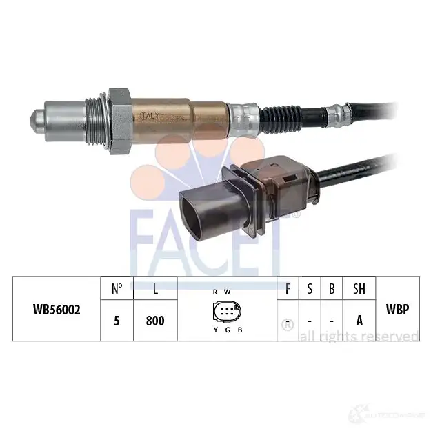 Лямбда зонд, кислородный датчик FACET 10.8480 DM8N 2JL 1437423670