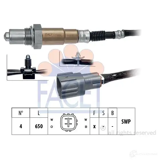 Лямбда зонд, кислородный датчик FACET 1511863 EPS 1.997.805 10.7805 KW 497 805