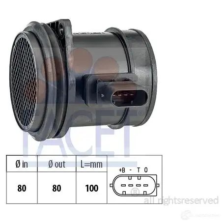 Расходомер воздуха FACET KW 491 500 1511207 EPS 1.991.500 101500