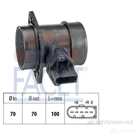 Расходомер воздуха FACET 10.1212 1511145 KW 491 212 EPS 1.991.212