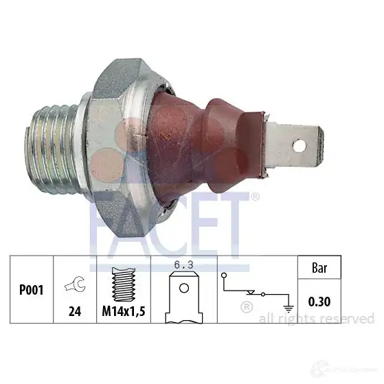 Датчик давления масла FACET 1512951 KW 500 023 7.0023 EPS 1.800.023