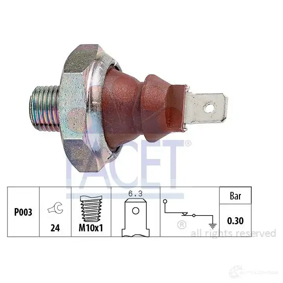 Датчик давления масла FACET EPS 1.800.010 KW 500 010 1512941 7.0010 изображение 0