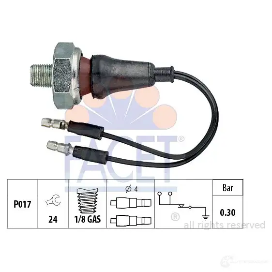 Датчик давления масла FACET EPS 1.800.061 1512971 7.0061 KW 500 061