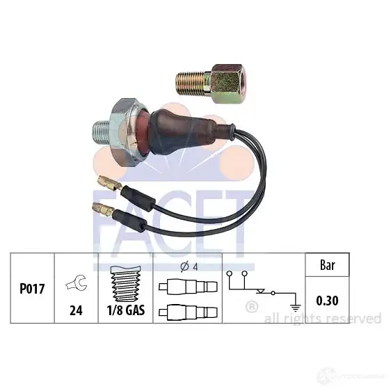 Датчик давления масла FACET EPS 1.800.065 1512972 7.0065 KW 500 065