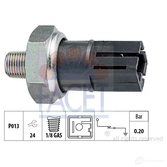 Датчик давления масла FACET KW 500 042 EPS 1.800.042 1512960 7.0042