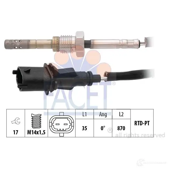 Бегунок трамблера FACET 1512516 EPS 1.419.085R 37885rs KW 919 085R