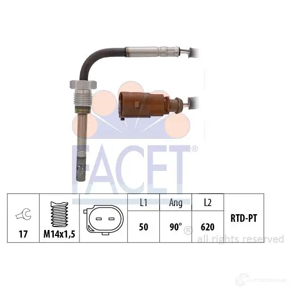 Бегунок трамблера FACET 38116rs 1512546 EPS 1.428.016R KW 928 016R
