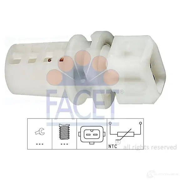 Датчик температуры воздуха FACET 1511524 KW 494 009 10.4009 EPS 1.994.009