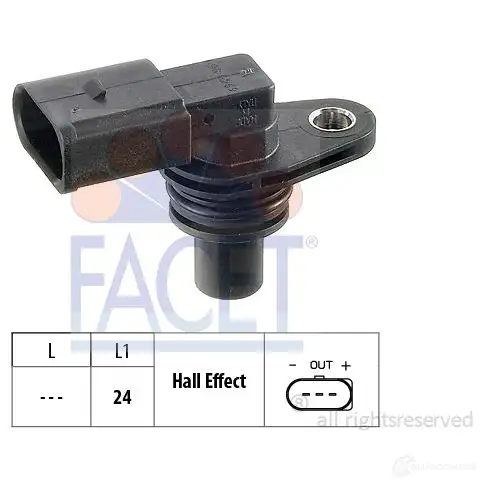 Датчик распредвала FACET KW 453 269 9.0269 1515946 EPS 1.953.269 изображение 0