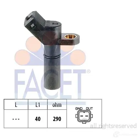 Датчик коленвала, импульсов FACET EPS 1.953.108 9.0108 KW 453 108 1515770