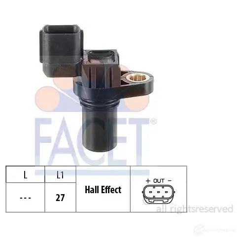 Датчик коленвала, импульсов FACET 9.0585 1437425554 X BAZ66