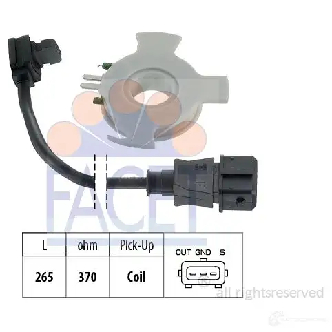 Датчик холла FACET 8.3617 EPS 1.915.017 1515629 KW 415 017